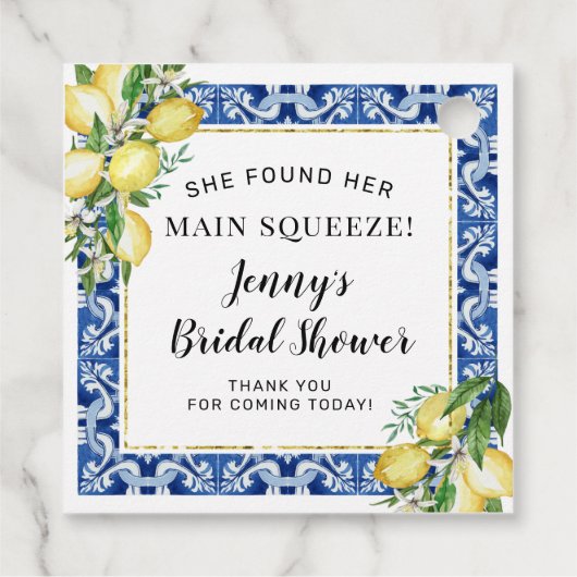 Ze vond haar Vrijgezellenfeest op het hoofdplein Bedankjes Labels (Achterkant)