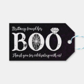 Ze vond haar zwarte Halloween Vrijgezellenfeest Cadeaulabel (Voorkant (Horizontaal))