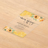 Ze vond Main Squeeze Bridal Shower Uitnodiging Acryl Uitnodigingen (Laagn)