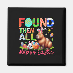Ze Vonden Ze Allemaal Happy Easter Bunny Capyra Ei Magneet