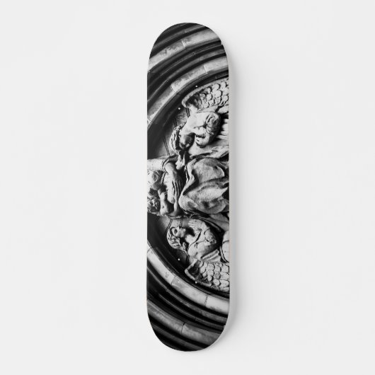 Ze wacht op high skateboard (Voorkant)