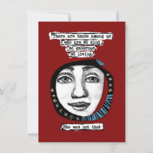 Ze was niet dat Wenskaart Kaart