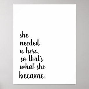 Ze werd een held poster
