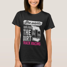 Ze wil de D Dirt Track Racing Girl Auto Racing