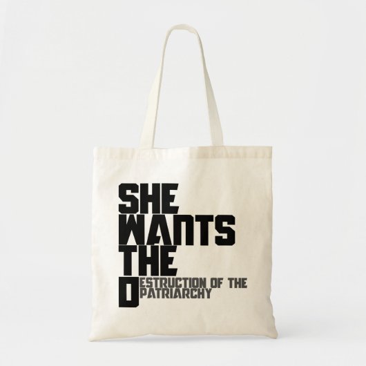 Ze wil de D Tote Bag (Voorkant)