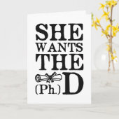 Ze wil de PhD Kaart (Gele Bloem)