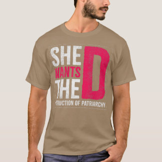 Ze wil de vernietiging van patriarchieontwerp voor t-shirt