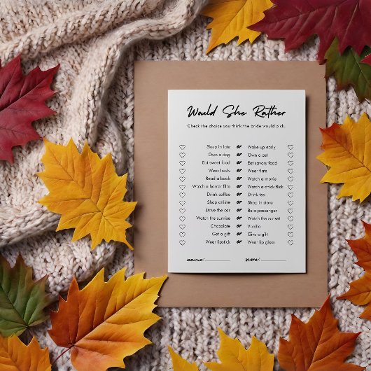 Ze wilde liever Vrijgezellenfeest spel Kaart