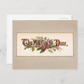 Ze worden  getypt briefkaart (Voorkant / Achterkant)