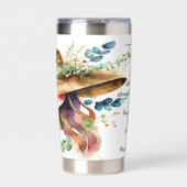 Ze wordt gekleed met kracht gepersonaliseerd geïsoleerde drinkbeker (Voorkant)