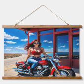 Ze zag eruit als een echte rebel hangend wandkleed (Voorkant)