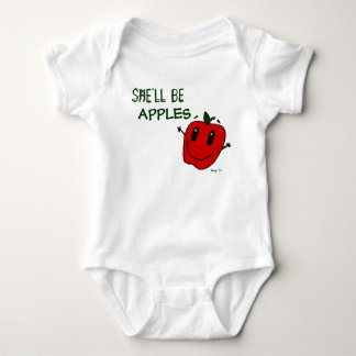 ZE ZAL APPLES Baby Creeper ZIJN Romper