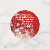 Ze zal Beer een zoon feest Confetti kerst (Kleine voorkant)