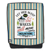 Ze zal bergen verplaatsen rugtassen (Voorkant)