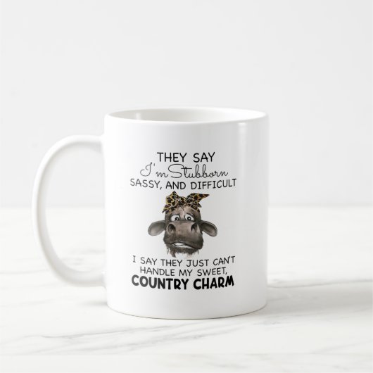Ze zeggen dat ik gek en moeilijk ben. koffiemok (Links)