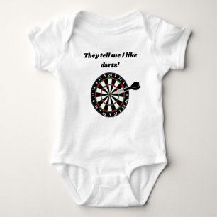 Ze zeggen me dat ik gek ben op Darts Baby Bodysuit