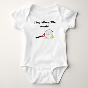 Ze zeggen me dat ik van Tennis Baby Bodysuit hou