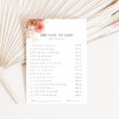 Ze zei dat hij Herfst Bloemen Vrijgezellenfeest sp Kaart