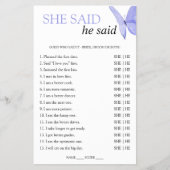 Ze zei dat hij Vrijgezellenfeest Game Butterfly ze Flyer (Voorkant)