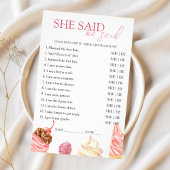 Ze zei dat hij zei dat het Vrijgezellenfeest Spel  Flyer