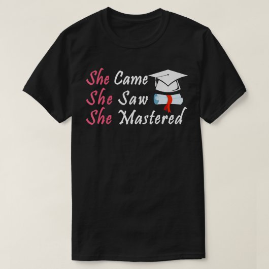 Ze zei dat ze grappig Afstuderen had gemaakt. T-shirt (Design voorkant)