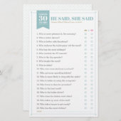 Ze zei: "Game (volledig )" (Voorkant / Achterkant)