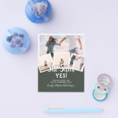 Ze zei ja! Aankondiging VERLOVING FOTO Flyer (Enkel)