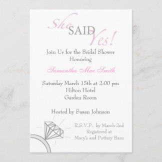 Ze zei ja - Blush Pink Kaart