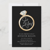 Ze zei ja Bridal Shower Uitnodiging (Voorkant)