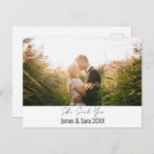 Ze zei ja briefkaart (Voorkant / Achterkant)