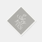 Ze zei JA Cocktail servetten (Hoek)