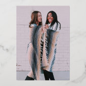 Ze zei ja Confetti Celebratory Gold Folie Uitnodiging (Achterkant)