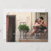 Ze zei ja dat de Calligrafie Engagement Party uitn Kaart (Voorkant)