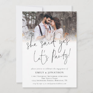 Ze zei ja: "Foto Overlay Engagement" Kaart