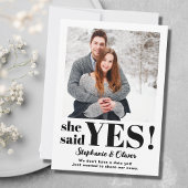 Ze zei ja Foto Verloving aankondiging