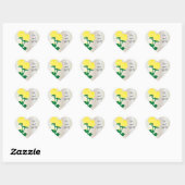Ze zei ja | Gele rozen Hart Sticker (Vel)