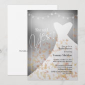 Ze zei ja Herfst Bridal . Kaart (Voorkant / Achterkant)