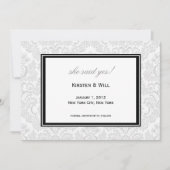 ze zei ja! kaart (Voorkant)