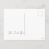 Ze zei ja, Kerstmis Feestdagenkaart (Achterkant)