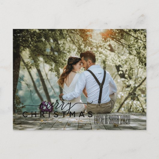 Ze zei ja, Kerstmis Feestdagenkaart (Voorkant)