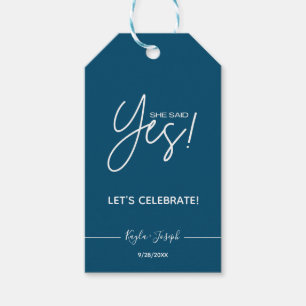 Ze zei ja-Label van de regeringspartij Navy Gift Cadeaulabel