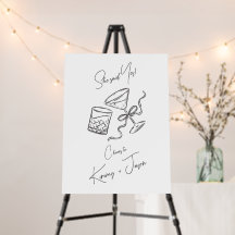 Ze zei ja Minimalistisch Verloving welkom teken