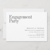 Ze zei ja modern script foto verloving kaart (Achterkant)