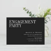 Ze zei ja modern tekst verloving uitnodiging (Staand voorkant)