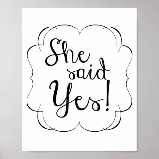 Ze zei JA! Poster (Voorkant)