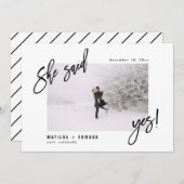 Ze zei ja! save the date (Voorkant / Achterkant)