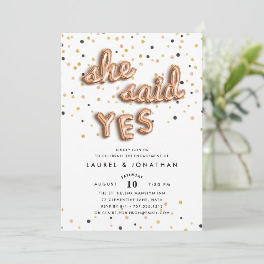 Ze zei ja | Uitnodiging van de indienende partij (Staand voorkant)