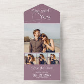 Ze zei ja Verloving aankondiging behalve datum (Binnen)