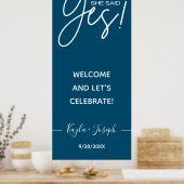 Ze zei ja Verloving welkom Poster (Keuken)