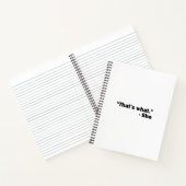 Ze zei: notitieboek (Binnen)